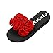 Produktbild Hausschuhe Damen Sommer Btruely Schuhe Bohemia Sandalen Outdoor Schuhe Strandschuhe Mode Schuhe Bequeme Schuhe (36, Rot)