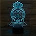 WoloShop Lampara LED Real Madrid Cambia Color USB Luz Nocturna