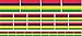 Produktbild Mini Aufkleber Set - Pack glatt - 4x 51x31mm+ 12x 33x20mm + 10x 20x12mm- selbstklebender Sticker - Mauritius - Flagge / Banner / Standarte fürs Auto, Büro, zu Hause und die Schule - Set of 26