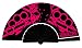 Produktbild Fächer 100% Hardcore "HOCKEY BLACK/PINK" Spanish Fan Wire Gabber