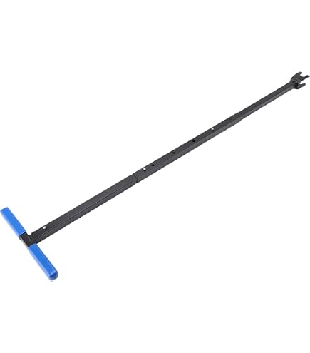 Clé de compteur d'eau en acier avec poignée en T - Outil utilitaire à 4 voies pour valves, robinets - Clé utilitaire pour vanne d'eau principale (rouge Clé de compteur d'eau en acier avec poignée en T - Outil utilitaire à 4 voies pour valves, robinets - Clé utilitaire pour vanne d'eau principale (rouge