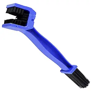 Aarav Co. CAR & BIKE CARE Universal Motorcycle and Cycle Chain Cleaner Brush for All Bikes (Blue)