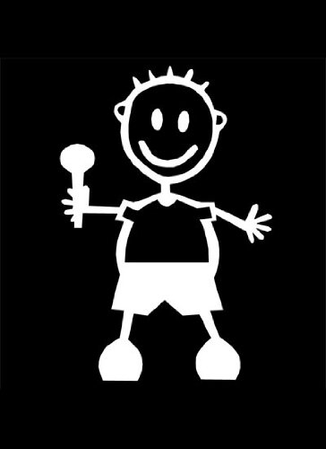 My Stick Figure Family - Mis Pegue la figura familia de coches pegatina de vinilo ventana hijo del bebé de pie BB2
