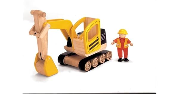 wooden digger toy