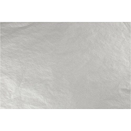 Seidenpapier, Blatt 50×70 cm, 14 g, silber, 25Blatt - 2