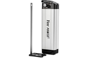 SEASON E-Bike Pedelec Batterie Silverfish 36V 10.4Ah 385Wh, Convient aux Moteurs 36V 250W/350W/500W, pour Vélo MiFa Rex Prophete Aldi, Peut Correspondre aux Phylion/XH370-10J, Zhenlong/ZL1010-F