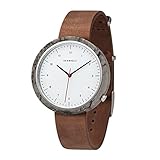 Kerbholz Herren Analog Quarz Uhr mit Leder Armband 4251240404066