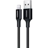 Ugreen iPhone Lightning 2.4A Data and Charging Cable Black 1 Meter