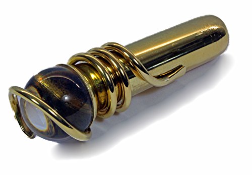 Caléidoscope en laiton poli Intercepte les couleurs de l'environnement Longueur : 11 cm