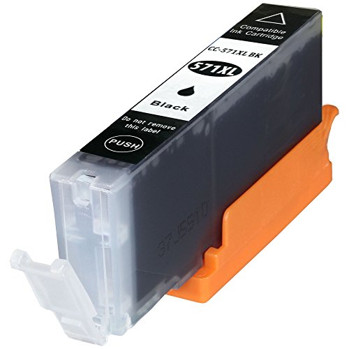 5 Tintenpatronen kompatibel zu Canon PGI-570 CLI-571 XL für Canon Pixma MG5750 MG6850 MG7750 Series – Schwarz 22ml, PGBK Color je 11 ml - 3