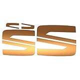accesorios coche seat leon Compatibilidad: adecuado para Seat Alhambra a partir de año 2015 (nuevo emblema), FR Line Xcellence Style Reference 1.4 TSI DSG 2.0 TDI 4Drive (por favor, tenga en cuenta la forma de su emblema).
