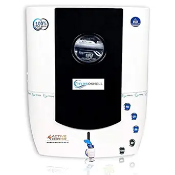 Hydroshell Copper RO Water Purifier with UV+ UF+ TDS Control Technology Premium Filter for Home for Kitchen (Made in India) 12 Liter