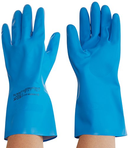 Ansell VersaTouch 37-501 Nitril Handschuh, Chemikalien- und Flüssigkeitsschutz, Blau