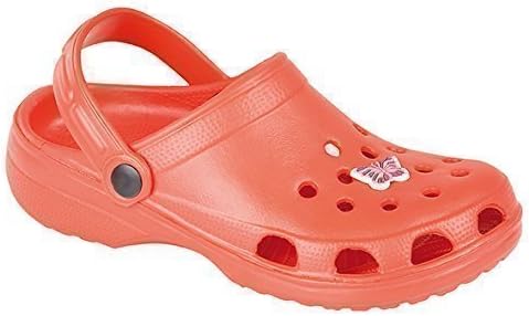 Womens Clogs Ladies Nursing Garden Beach Sandal Girls Sport Casual Plastic Mules New (Red) (4 UK / 37 EU / 6 US)