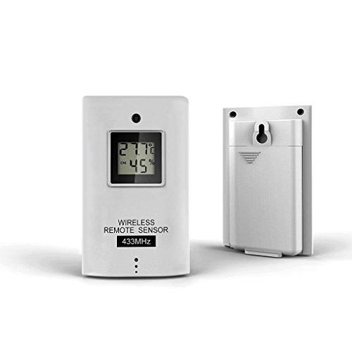 Excelvan Wireless Bunte Wetterstation Thermometer Hygrometer Indoor & Outdoor Funkwetterstationen mit vorhersage Temperatur Luftfeuchtigkeit Außensensor - 8