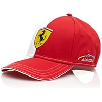 Ferrari Gorra Alonso Logo Rojo Única
