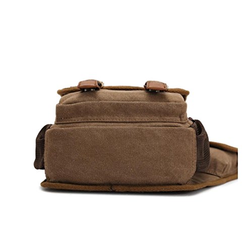 Mens-Canvas-Leather-Shoulder-Military-Messenger-Sling-school-Travel-Hiking-Bag
