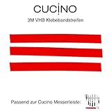 ➕ STARKER MAGNET: Ein Messerblock muss auch schwere Messer tragen können. Daher haben wir unserer Magnethalterung einen extra starken Magneten verpasst - für 100%ige Sicherheit in Ihrer Küche.