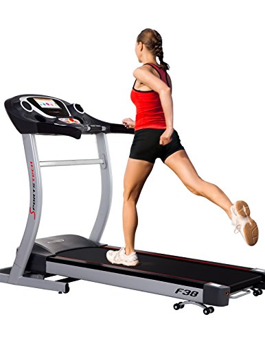 Sportstech F38 Profi Laufband mit 9 Zoll Android WiFi 6.5 PS 20 km/h 15% Steigung und patentiertem Dämpfungssystem klappbar