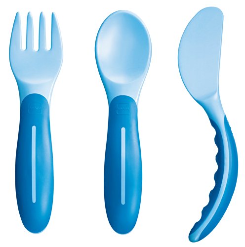 MAM Baby's First Cutlery Set (Blue)