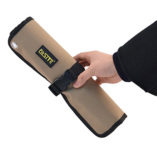 FASITE Rolltasche mit 10 Fächern Taschen Werkzeugtasche Werkzeugrolltasche Werkzeugrolle unbestückt für Wartungstechniker Tragetaschen - 4