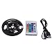 Produktbild Almencla LED RGB USB Lichtleiste Klebeband LED Strip TV Hintergrundbeleuchtung mit 24 Taste Fernbedienung - 0,5 m