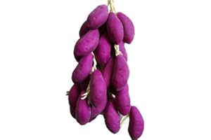 Calcifer 2 Sets Artificial Fruits Vegetable String For Restaurant Hotel Home Garden Decoration Display (sweet potato : 4 bulbs)
