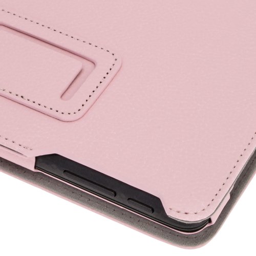 igadgitz Rosa PU Ledertasche Hülle Folie Cover für Asus MeMO Pad ME172V 7″ Tablet mit Multi Winkelbetrachtung Stand + Stylus Schift Halter + Displayschutzfolie - 7