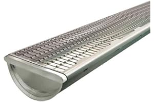 B W K Stop feuilles pour gouttières Darifix - longueur 1 m BWK-Gris