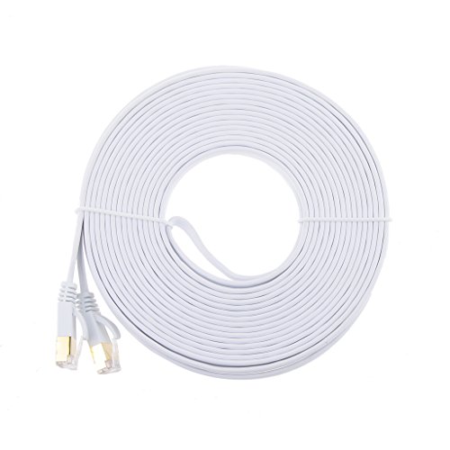 Cat7 RJ45 Ethernet flache Patch Netzwerk LAN NetzwerkkabelInternet Kabel Netzwerkkabel Vergoldet - 10m