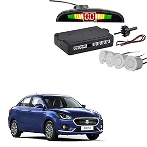 Sykit Reverse Car Parking Sensor LED Display WHITE (Universal)Maruti Suzuki Swift Dzire