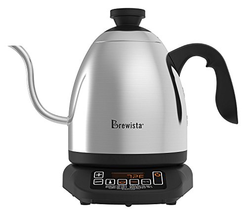 Brewista SmartPour Wasserkocher mit Schwanenhals und Temperaturwahl für gleichmäßigen Aufguss- 1.2L