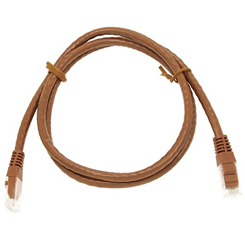 GizzmoHeaven 3M Braun Cat6 High Speed Gigabit Ethernet Netzwerkkabel RJ45 LAN Patch Kabel für Netzwerke daheim und im Beruf – 3 Meter Braun - 2