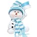 Produktbild Dekohelden24 Poly Schneekind in hellblau/Weiss, ca. 12,5 cm