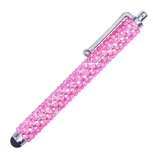 Soleebee Strass universal Stylus Stift Touch Pen Eingabestift für alle Geräte mit kapazitiven Touchscreen Smartphone Handy Pad Tablet PC wie iphone,ipad - Rosa