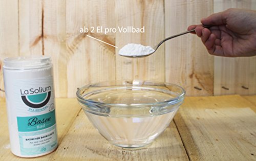 Basenbad von LaSolium – 500 g – Basischer Badezusatz mit weißer Mineralerde. Dermatologisch getestet – Badesalz für basische Lebensweise – Basenpulver mit hochwertiger Tonerde aus Frankreich. - 4