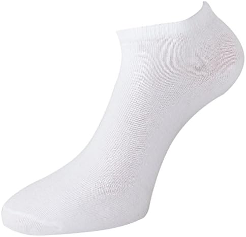 Universal 1559 Mens Sports Performance Trainer Low Cut Socks - 12 Pair Pack -White-UK Size 6-11
