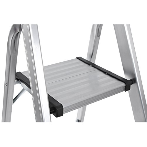 Songmics Alu Klapptritt Leiter138 x 43 x 11 cm Klappmaß GLT140 - 4