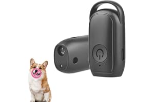 AUIRSHIKY Anti Bell Gerät Hunde, Antibell Ultraschall Gerät, Hunde Bellen Stoppen mit Variabler Frequenz und Blitzlicht, für kleine, mittelgroße und große Hunde