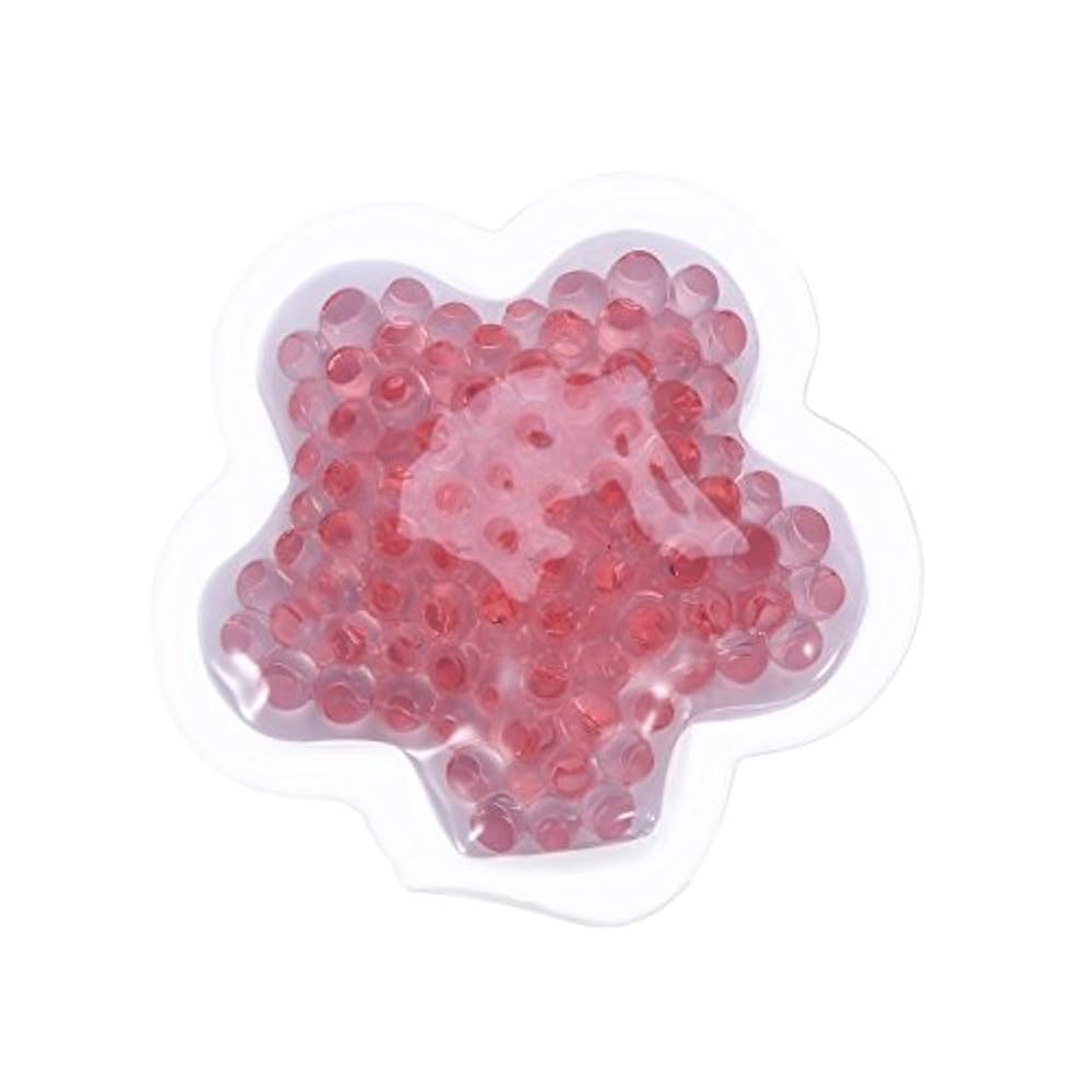 Healifty Mehrfachkompresse Kalt-/Warmkompresse Blume Form Thermoperlen für Erholung und Physiotherapie 12CM (Rosa)
