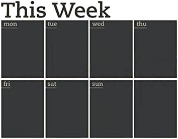 BALANCEYG Week Decor This Home Chalkboard PVC Wall Sticker Removable Blackboard Decal Creative Mural Room Decal Modern Fashion Wall Sticker