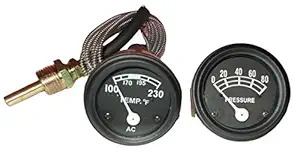 Oil Temp Gauge Set-Black bezel for FD New Holland tractor 2N 8N 9N NAA 601 70 801 901 2000 4000