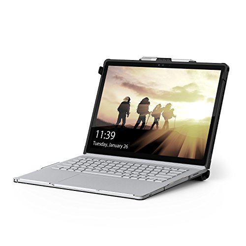 Urban Armor Gear Hardcase für Microsoft Surface Book – transparent [Microsoft zertifiziert | Lüftungsschlitzaussparungen | Pen Halterung | Stoßfest] – SFBK-ICE - 2