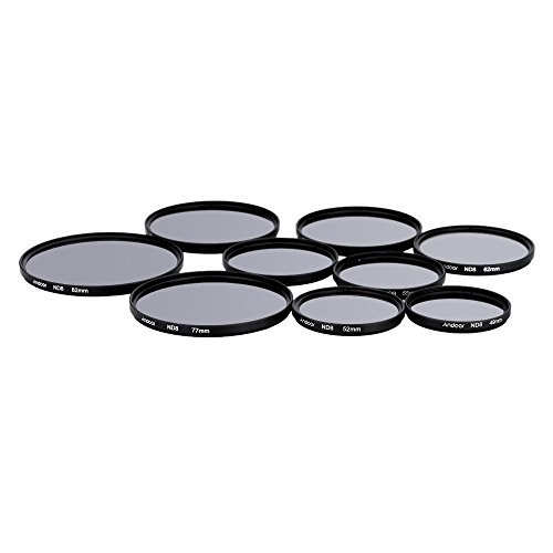 Andoer  72mm filtre    UV   CPL   ND8 circulaire filtre Kit circulaire polarisant filtre ND8 densit   neutre avec sac pour Canon Nikon Pentax Sony DSLR Camera