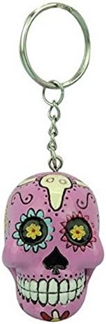 Candy Skull Key Chain - Purple