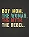 Produktbild Funny Rebel Family Gifts: Boy Mom the Woman the Myth the Rebel Shirt Bad Influence Legend Dotted Bullet Notebook Journal Dot Grid Planner Organizer ... best ever apparel for aged man & woman 8.5x11