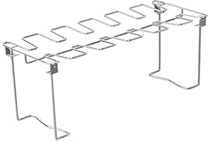 Yicare BBQ Grillrost BBQ Hähnchenbein Flügel Grill Rack BBQ Hähnchen Drumsticks Griller Halter Edelstahl Hähnchenschenkel Kochregal Zubehör