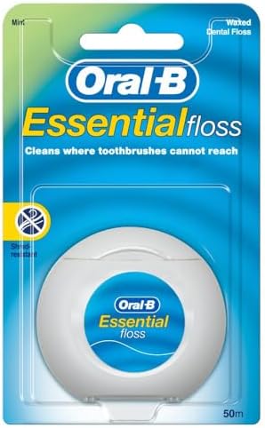 4 x Oral-B Essential Floss cerato, 50 m (4 x 50 m), confezione risparmio