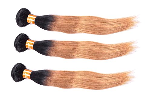 Preisvergleich Produktbild NuoYa005 schöne, 3 Bündel, peruanisches Echthaar, glatt, lange Strähnen