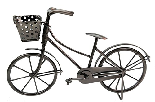 Deko Fahrrad mit Korb aus Metall Dekoration Geldgeschenk Bike - 2